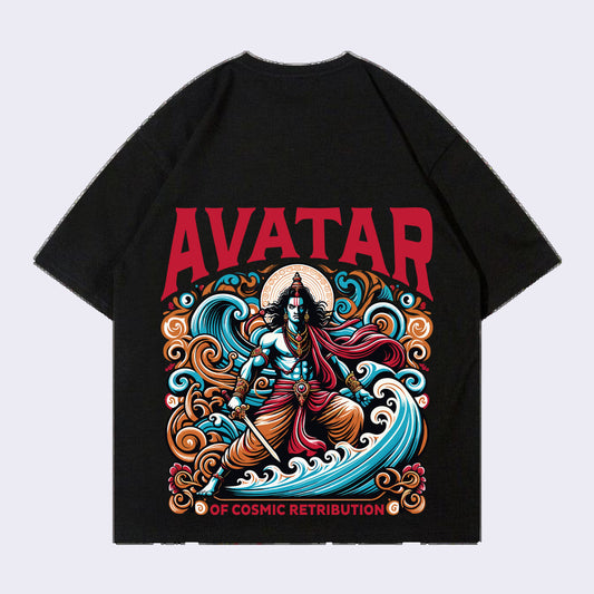 Avatar Back print Oversized T-shirt 100% Cotton